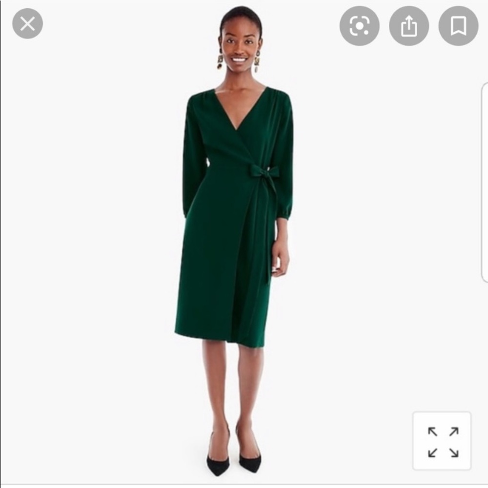 J. Crew Wrap Dress in 365 Crepe